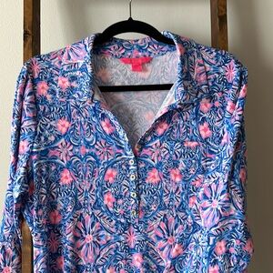 Lilly Pulitzer blue/pink patterned dress, XL